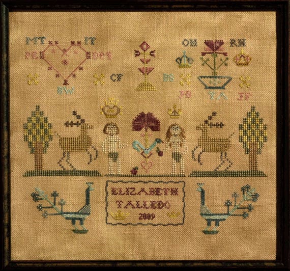 Nantucket Strawberries Needle Roll chart only designed by Dames of the NeedleFinger Work