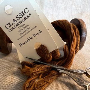 Bramble Bush by Classic Colorworks is 5 yards of overdyed cotton thread