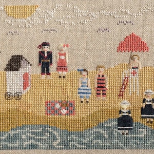 Nantucket Beach chart designed by Dames of the Needle/Finger Work