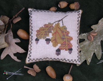 A is for Acorn designed by Dames of the Needle