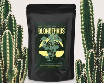 Cactus/Succulent Potting Soil, Organic Houseplant Growing Medium, One Gallon Bag