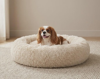 WOOPF Lettino rotondo in peluche rilassante