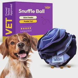 Grape Snuffle Ball Pet Toy, Calming Toy for Anxious Dogs, Puzzle Feeder Fleece Ball, Eco Friendly Cat Toy, Enrichment Treat Toys for Animals