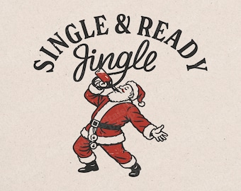 Retro Santa Claus PNG: Vintage Christmas Sublimation Design (Digital Download)