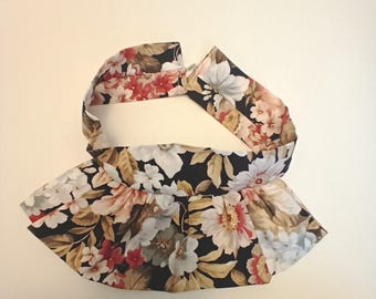 Floral Fabric Choker Necklace