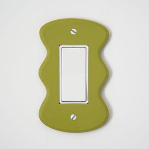 Modern Abstract Light Switch Cover – Minimalist Wall Plate for Home Décor