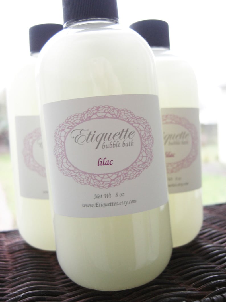 Lilac Bubble Bath 8oz Etsy