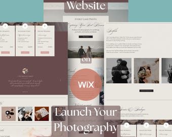Wix Photography Website Template | Wedding & Portrait Portfolio