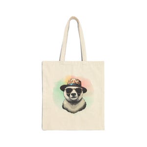Stylish Dog Tote Bag, Eco-Friendly Shopping Bag, Cute Gift for Animal Lovers, Perfect for Beach, Grocery, Travel