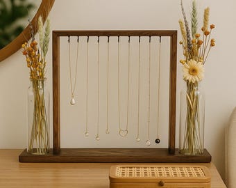 Wooden Necklace Holder