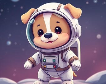 かわいい子犬のステッカー