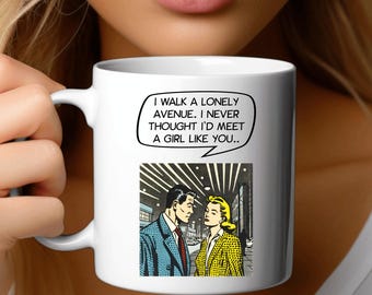 I Ran -  Fun 80s Music Mug | Band-Themed Coffee Cup | Studio Decor Gift for Musicians, Dads, Brothers, & New Wave Music Lovers