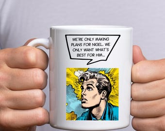 Making Plans For Nigel Mug – XTC Inspired New Wave Mug | 80s Music Gift for Musicians, Dads & Home Recording Studio Lovers