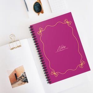 Cute Notes Spiral Notebook - Ruled Lines, Personalized Journal