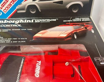 New Vintage Lamborghini Countach 5000 Qv Rc Car Suncon Radio