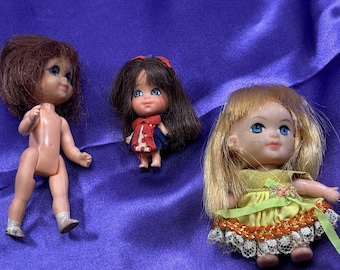 1960s, Liddle Kiddles, Lola, Mini Doll, Lucky Locket, Mattel