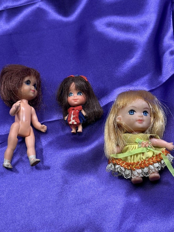 Vintage Liddle Kiddles HARRIET HELIDIDDLE Doll Lot 2 Liz Locket