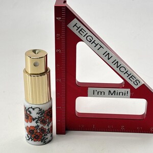 VTG Porcelain West Germany Perfume Bottle Atomizer Travel Purse Spray 70s Floral Bild 7