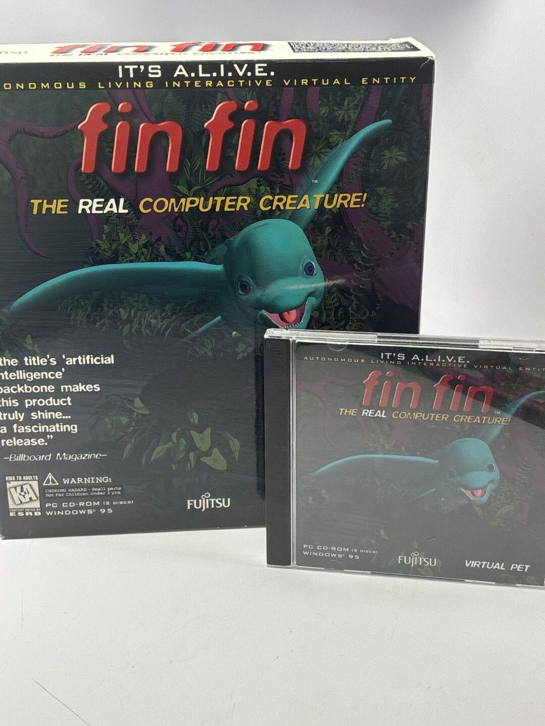 Fin Fin - Real Computer Creature CD-ROM 2-disc PC Windows 95 Virtual ...