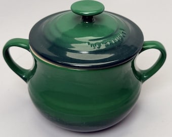 Le Creuset Stoneware Indian Condiment Pot With Spoon NIB 6oz
