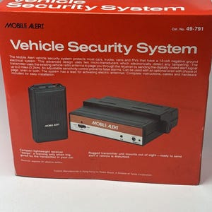 Vintage Radio Shack Car Alarm Mobile Alert Vehicle Security System 49-791 NEW