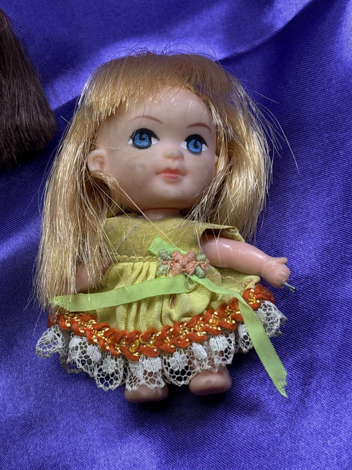Vintage Liddle Kiddles HARRIET HELIDIDDLE Doll Lot 2 Liz Locket