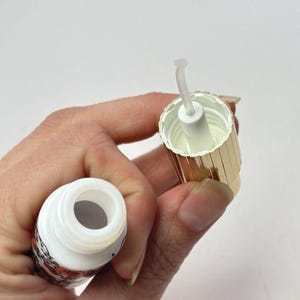 VTG Porcelain West Germany Perfume Bottle Atomizer Travel Purse Spray 70s Floral Bild 3