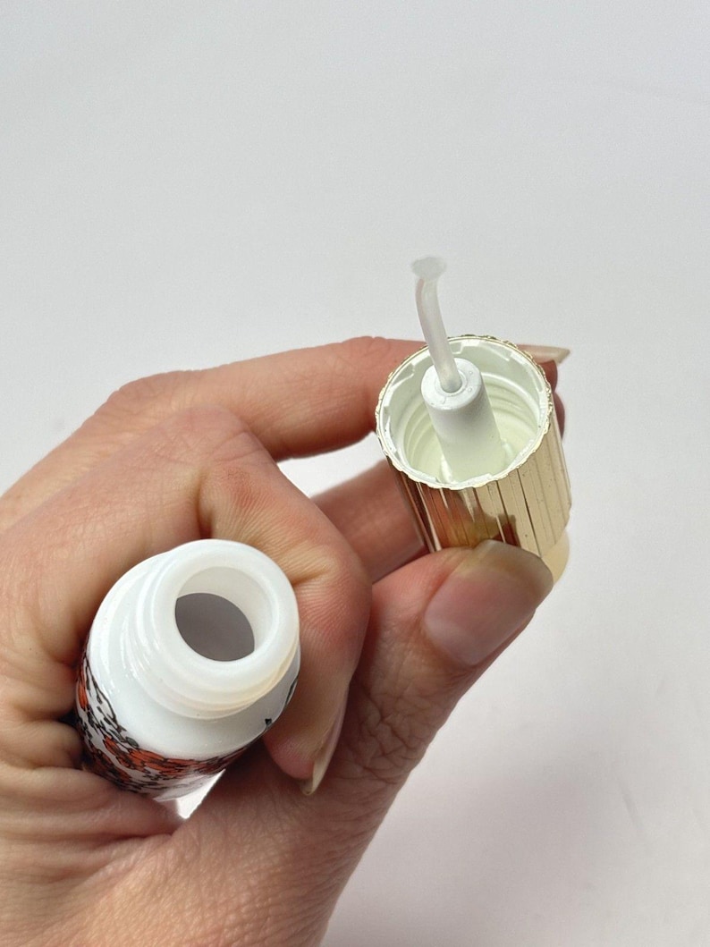 VTG Porcelain West Germany Perfume Bottle Atomizer Travel Purse Spray 70s Floral Bild 3
