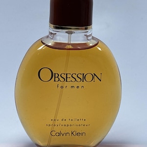 Vintage Calvin Klein Obsession for Men 4oz EDT Spray Original Formula CK Cosmetics