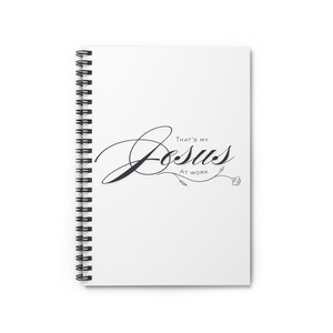 Inspirational Spiral Notebook - &#39;That&#39;s My Jesus&#39; Design, Journal for Faith, Christian Gifts, Prayer Notebook, Bible Study Companion
