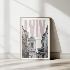 Lviv Wall Art – Ukraine Travel Poster – Colour Photo Print – Lviv Home Decor – European Cityscape – Ukrainian Gift – Urban Art Print