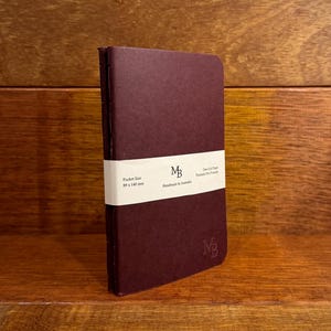 Set mit zwei handgefertigten Taschen-Notizbüchern / Journalbeilagen - Füllfederhalter-freundlich - Feldnotizengröße Bild 8