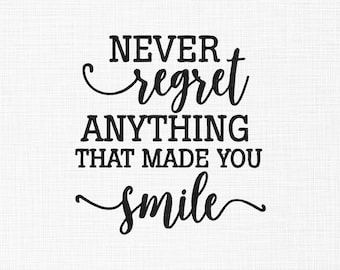 Positive Quote Embroidery Design: "Keep Smiling", 5 Sizes (Digital Download)