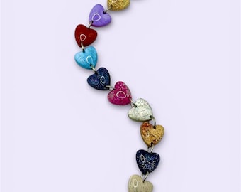 12 Eras Inspired Charms Bracelet | Heart or Diamond | Gold Plated or Stainless Steel Swiftie Jewelry