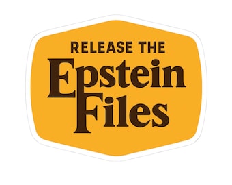 Release the Epstein Files Vinyl Sticker - Country-Store Parody (Kiss-Cut, Political Decal)