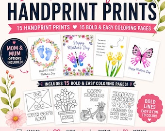 Mother’s Day Handprint Craft for Kids | Christian Keepsake Activity | Faith-Based Printable Gift PDF