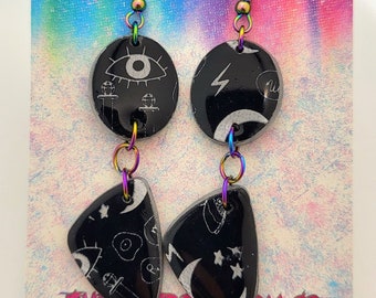 Witchy mystic dangle earrings