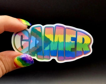 Gamer pride sticker for water bottle, laptop, skateboard