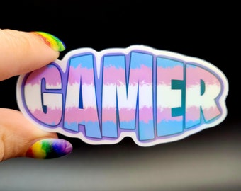 Gamer pride sticker for water bottle, laptop, skateboard