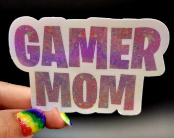 Gamer Mom sticker for water bottle, laptop, skateboard