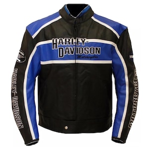 Harley Davidson Leather Motorcycle Jacket: Cowhide Road Warrior Style