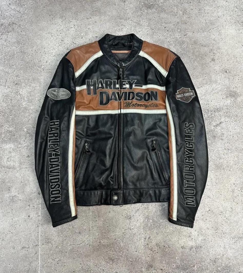 90s Harley Jacket - Etsy