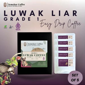 Luwak-geschenkdoos koffielekzakje – Wild Civet-koffie uit Atjeh | Medium geroosterde arabica | Uniek cadeau voor koffieliefhebbers