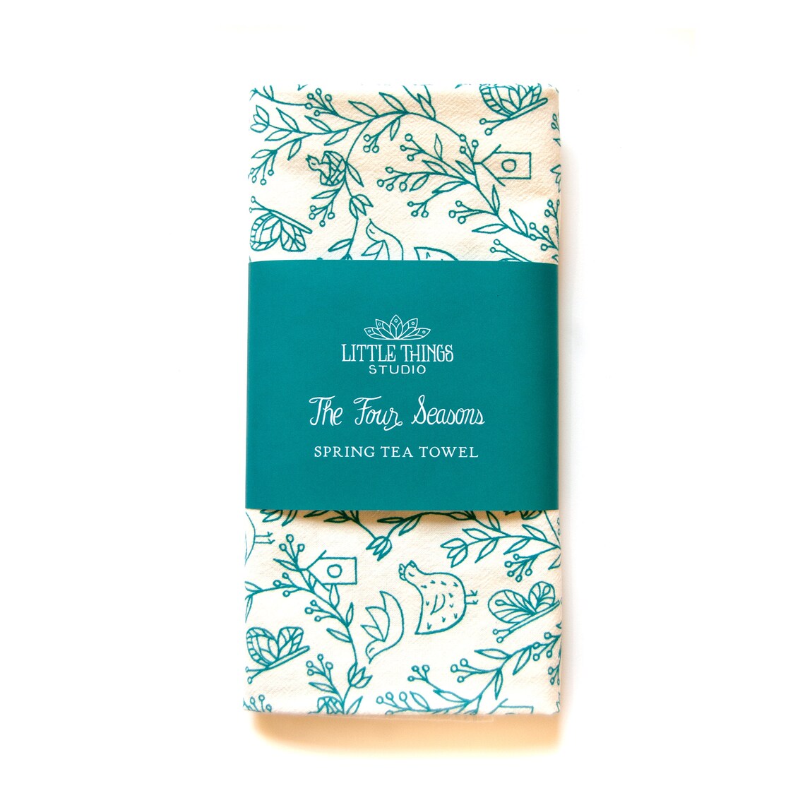 The Four Seasons Tea Towel Spring Etsy