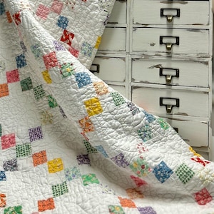 Made To Order Simple Irish Chain Quilt / 4 Sizes
