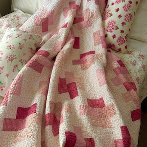 Made To Order Shabby Pink Quilt / 3 Sizes