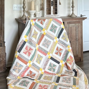 Made To Order Pinwheel Centric Quilt / 4 Sizes
