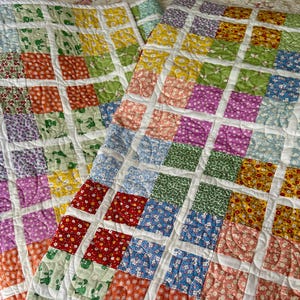 Made To Order Colorful Road Map Quilt  / Baby Gift / Unique Gift / 4 sizes