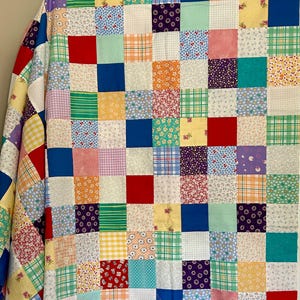 Handgenähter Patchwork Quilt