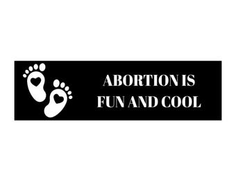 Adesivo per paraurti pro-choice / Decalcomania politica audace, design con impronte